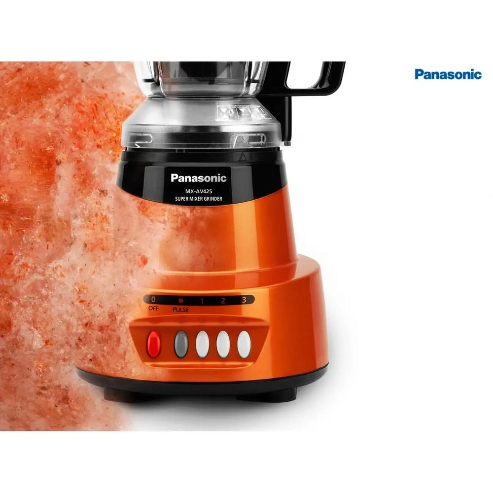 Panasonic MX-AV425 1500-Watt Powerful Super Mixer Grinder - Sunstone Orange - Image 3
