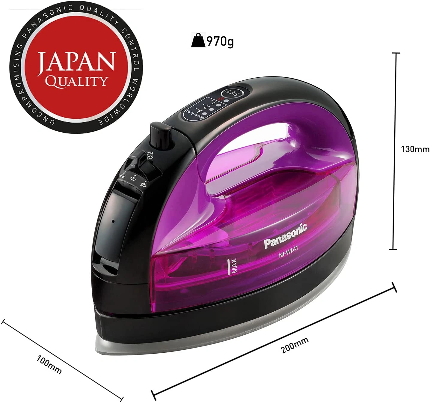 Panasonic NI-WL41 Cordless Steam Iron - Image 7