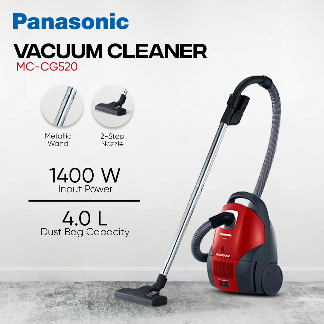 Panasonic MC-CG520 Canister Vacuum Cleaner | 1400 Watt - Image 2