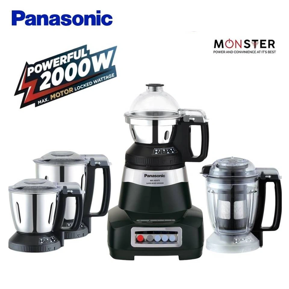 Panasonic Mx-AE475- Black mixer Grinder