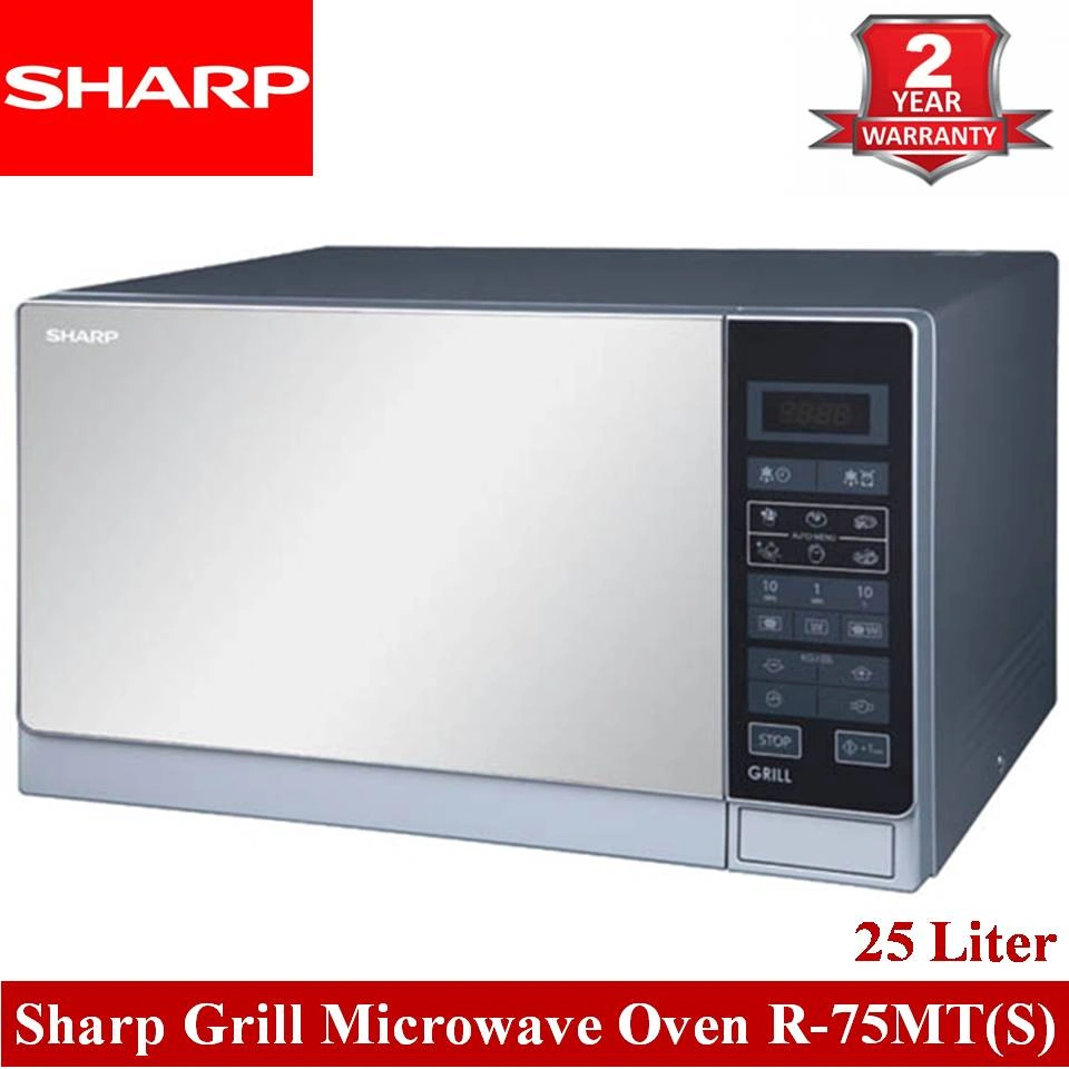 Sharp R-75MT-S Grill Microwave Oven - 25 Liter - Image 2