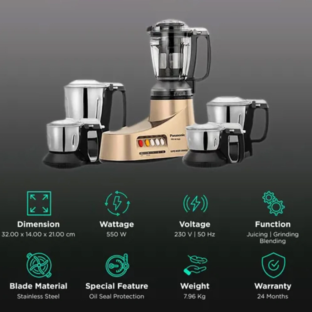 Panasonic MX-AC560 9-in-1 Super Mixer Grinder - Image 6