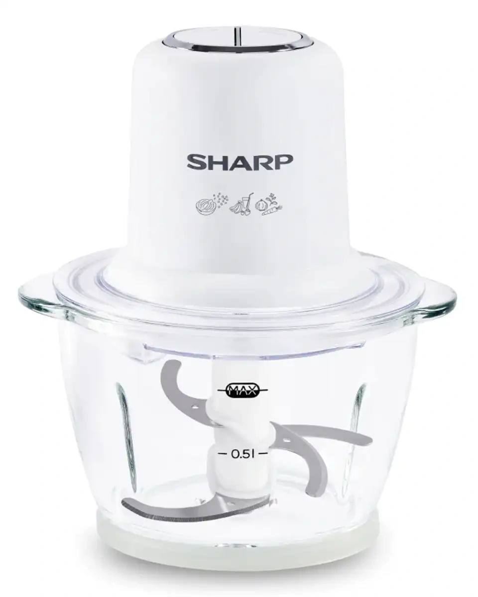 Sharp EM-CP31-W3 Chopper Double Blade with Glass Bowl - Image 2