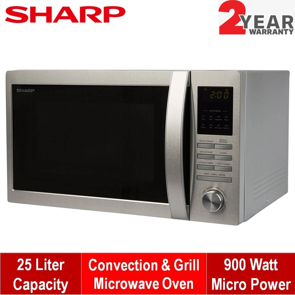 Sharp R-84A0(ST)V Convection & Grill Microwave Oven | 25 Liter - Image 2