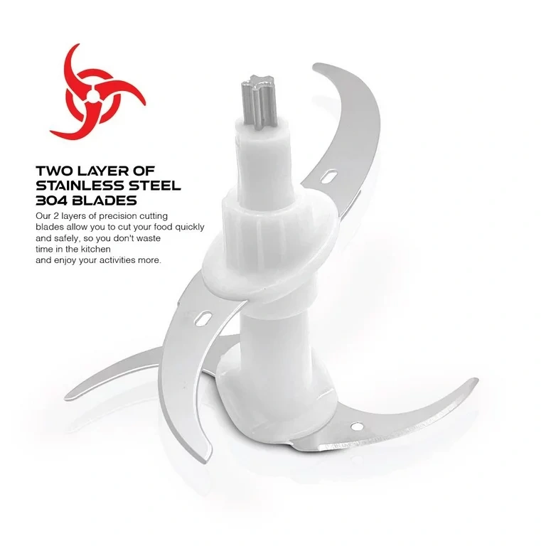 Sharp EM-CP31-W3 Chopper Double Blade with Glass Bowl - Image 4